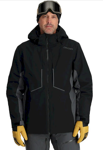 Spyder Primer Mens Ski Snowboard Jacket in Black