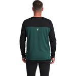 Spyder Charger Mens Thermastretch Crew Neck Cyprus Green back