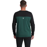 Spyder Charger Mens Thermastretch Crew Neck Cyprus Green back