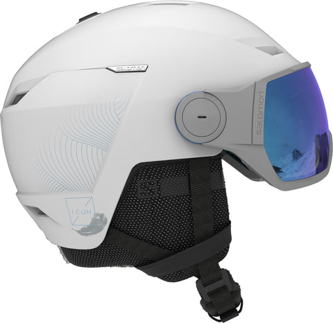 Salomon Icon LT Visor Ski Helmet White in Medium