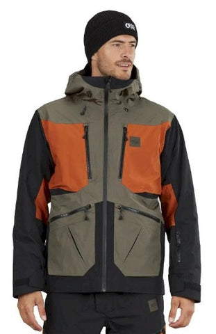 Picture Organic Clothing Men's Naikoon Snow Ski Jacket in Dark Army Green