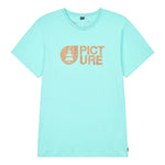 Picture Organic Clothing Men's Basement Cork T-Shirt in Blue Turquoise