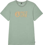 Picture Organic Clothing Men's Basement Cork T-Shirt in Green Spray