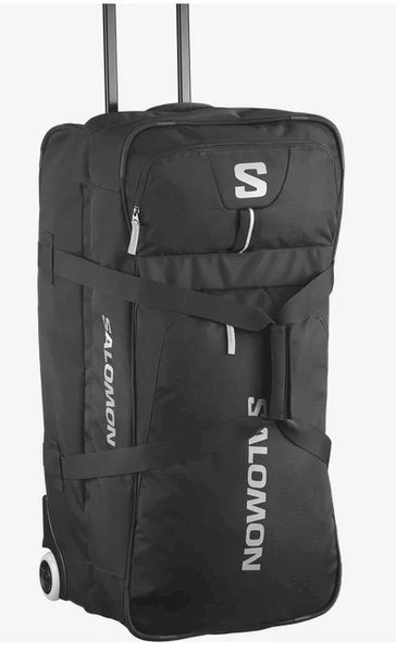 Salomon Race Trip Container Wheeled 100L Travel Bag Black –