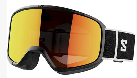 Salomon Aksium 2.0 Access Ski Snowboard Goggles  Black Frame Mid Red Lens