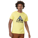 Picture Organic Clothing Mens Authentic T-Shirt in Lemon Drop
