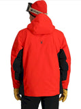 Spyder Primer Mens Ski Snowboard Jacket in Volcano back