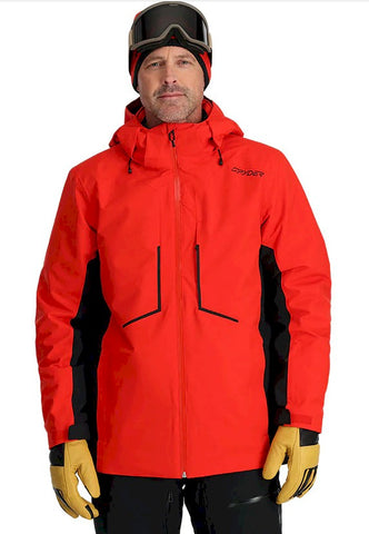 Spyder Primer Mens Ski Snowboard Jacket in Volcano