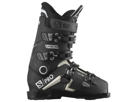 Salomon S Pro 100 Sport GW Ski Boot in Black Rainy
