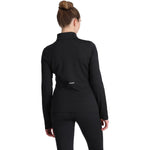Spyder Charger Womens Thermastretch 1/2 Zip Neck Black back
