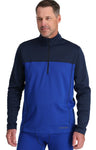 Spyder Charger Mens Thermastretch 1/2 Zip Neck Electric Blue