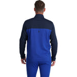 Spyder Charger Mens Thermastretch 1/2 Zip Neck Electric Blue back