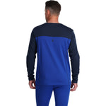 Spyder Charger Mens Thermastretch Crew Neck Electric Blue back