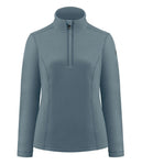 Poivre Blanc Womens 1540 Micro Fleece Sweater in Thunder Grey
