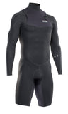 ION Element Men's Shorty Wetsuit with Long Sleeves 2/2 Front Zip DL in Black Style: 48212-4490