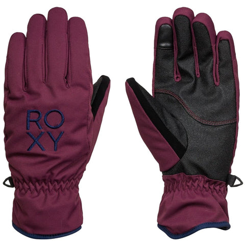 Roxy Women's Freshfield Ski Snowboard Gloves in Prune