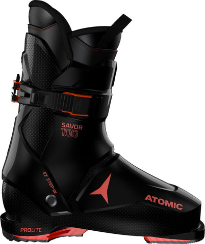 Atomic Savor 100 ski boot in red and black