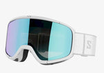 Salomon Aksium 2.0 Ski Snowboard Goggles White Frame Uni Mid Blue Lens