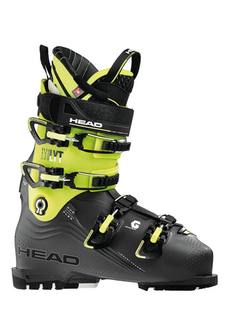 Head Nexo LYT 130 Men's Ski Boot in Anthracite & Yellow