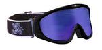 Vulcan Ski Goggles Matt Black with Mirror Blue Lens