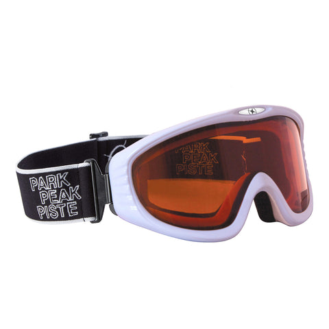 Vulcan Snow Snowboard Goggle White Frame with Orange Lens