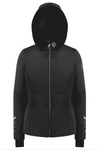 Poivre Blanc Women's W0800 Faux Fur Sporty Ski Jacket in Fancy Black