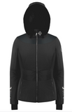 Poivre Blanc Women's W0800 Faux Fur Sporty Ski Jacket in Fancy Black