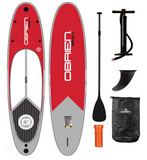 O'Brien Hilo 10'6" Inflatable Paddleboard in Red Package