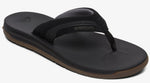 Quiksilver Coastal Excursion Sandals for Men in Black and Brown AQYL100948-XKKC
