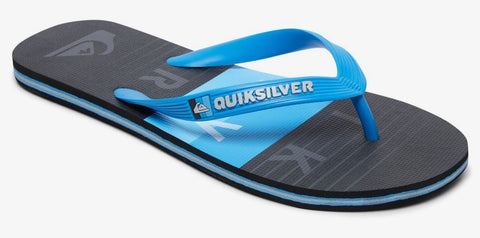 Quiksilver Molokai Word Block Sandals in Blue Black AQYL100986-XBKB