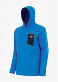 Picture Organic Clothing Men's Bake Grid Fleece Hoodie in Picture Blue