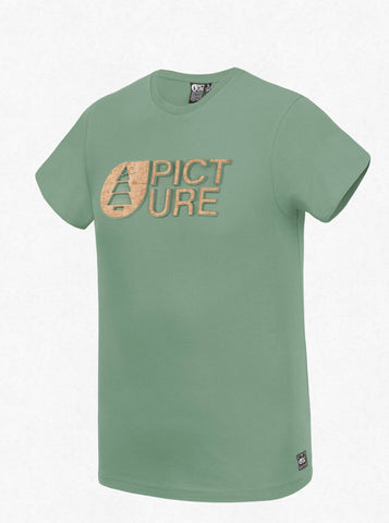 Picture Organic Clothing Men's Basement Cork T-Shirt in Army