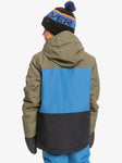 Quiksilver Side Hit Youth Snow Jacket in GRAPE LEAF BACK