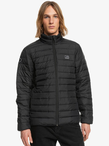 Quiksilver Scaly Quilted FZ Insulator Mens Jacket in Black