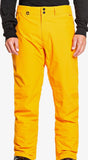Quiksilver Estate Snow Pants for Men in Flame Orange front view