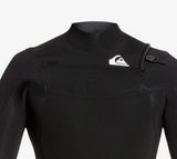 Quiksilver 3/2mm Syncro Chest Zip Wetsuit for Men Black EQYW103085-XKKW