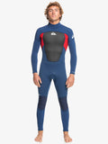 Quiksilver Mens 3/2mm Prologue Back Zip Wetsuit in Insignia EQYW103134-XBBR