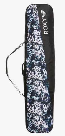 Roxy Snowboard Travel Sleeve Bag for Women in TRUE BLACK BLACK FLOWERS