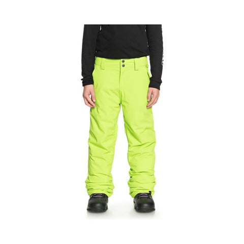 Quiksilver Estate Snow Pants for Boys 8-16 Lime Green