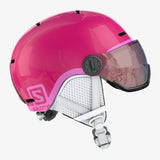Salomon Grom Visor Helmet Glossy Pink in Kids Medium