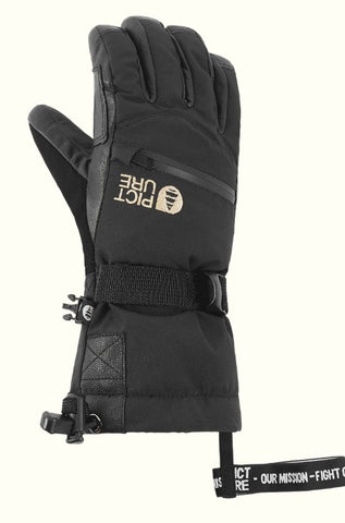 Picture Organic Clothing Womens Palma Snow Gloves in Black