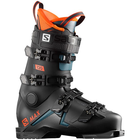 Salomon S Max 120 men's ski boots in Black and Orange