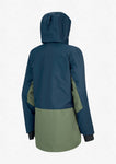 Picture Organic Clothing Women's Season Snow Jacket in Army Green Dark Blue back view