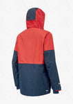 Picture Organic Clothing Men's Stone Snow Jacket in Red Dark Blue back view