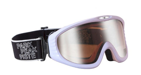 Vulcan Ski Goggles Gloss White with Mirror Silver Lens